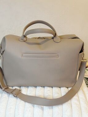 Structured Baby Bag in Light Taupe